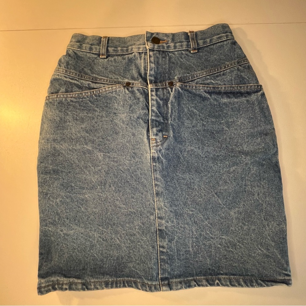 Vintage Calvin Klein Denim Skirt, Size 9